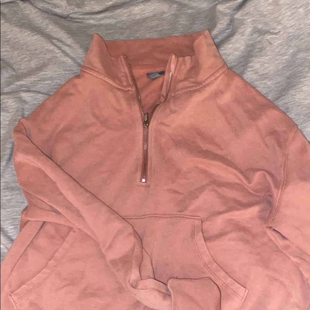 Aerie cropped quarter zip up